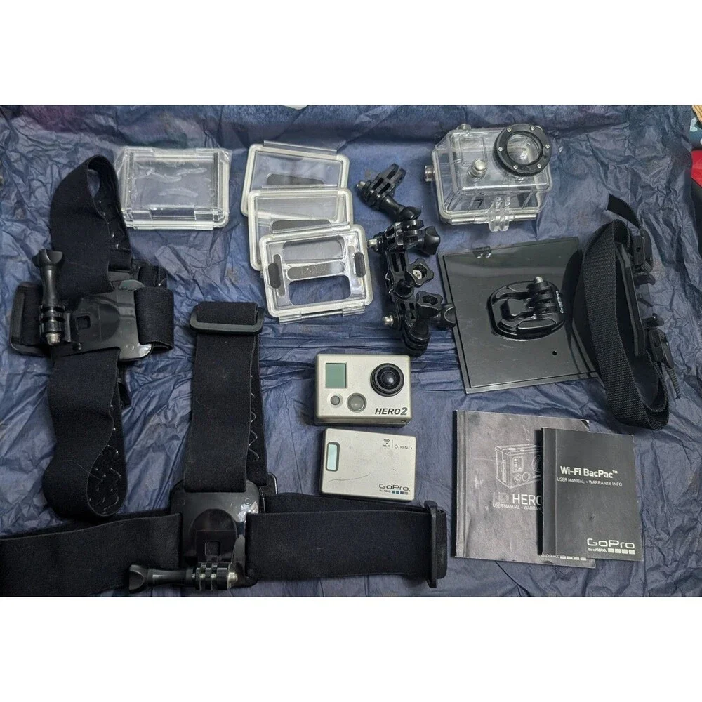 GoPro HERO 2 With Waterproof Case Wifi Pack Battery Included & Accessories